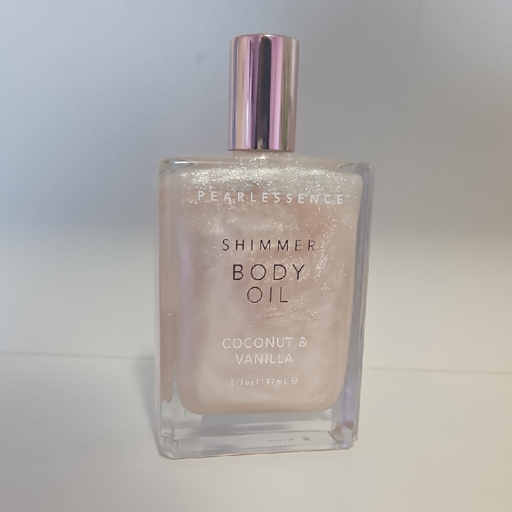 Pearlessence Shimmer Body Oil - Coconut & Vanilla - Pink Glow